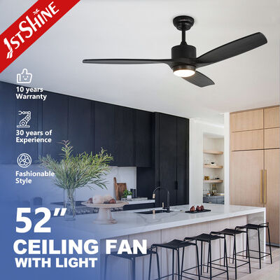 ราคาดี ห้องนอน 6 ความเร็วรีโมทพัดลมเพดานตกแต่งไม้พร้อมไฟ LED ออนไลน์