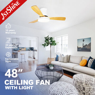 ราคาดี พัดลมเพดาน Flush Mount ขนาด 5 ความเร็ว 48 นิ้วพร้อมไฟและอินเวอร์เตอร์ DC ระยะไกล ออนไลน์