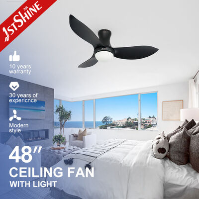 ราคาดี Black Led 3 ABS Blades พัดลมเพดาน Dc Motor Modern Silent Flush Mounted ออนไลน์