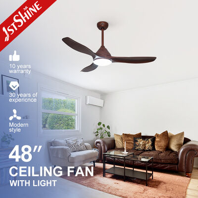 ราคาดี พัดลมเพดาน LED พลาสติก 48 นิ้ว 220V 50HZ พร้อมใบมีดลายไม้ ออนไลน์