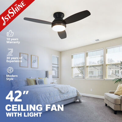 ราคาดี 42 นิ้ว สีดํา ล้างขึ้น ห้องนอน Samrt Home พัดลมเพดานด้วยแสง ออนไลน์
