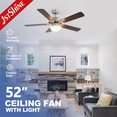 ราคาดี พัดลมเพดานประดับฉลาด พร้อมแสง 2 * E27 Brushed Nickel MDF Blade Remote Control ออนไลน์