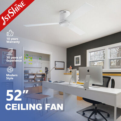 ราคาดี 3 ใบมีดไม้อัดธรรมชาติ Flush Mount ตกแต่งเพดานพัดลมไม่มีแสง ออนไลน์