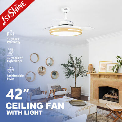 ราคาดี พัดลมเพดาน LED มองไม่เห็นสมาร์ท 42 นิ้วสำหรับห้องนอนและห้องนั่งเล่น ออนไลน์