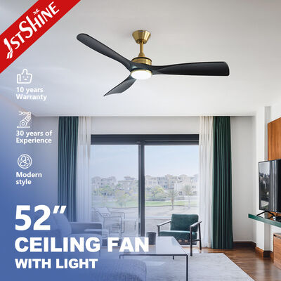 ราคาดี พัดลมเพดาน LED ใหม่ขนาด 52 นิ้ว พร้อมเครื่องยนต์ DC ดํา ABS ออนไลน์