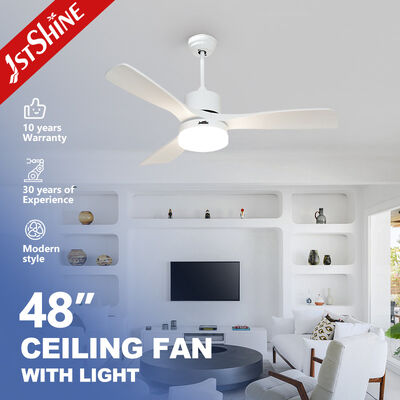 ราคาดี 3 สี Led 48 นิ้วพัดลมเพดานไม้เนื้อแข็งรีโมทคอนโทรลเงียบ ออนไลน์